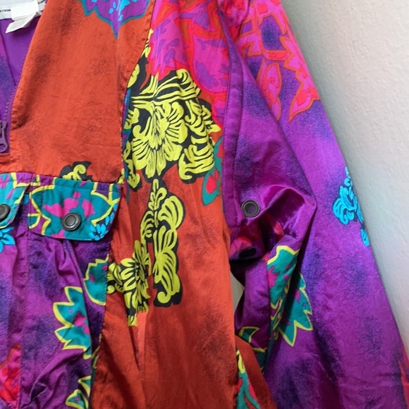 Vintage Obermeyer Half Zip Windbreaker with Insulated Hood - Picture 13 of 14